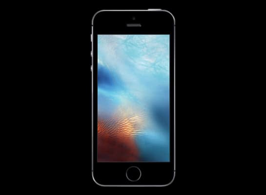 Apple iPhone SE (1st generation) A9 rendering for iOS firmware update