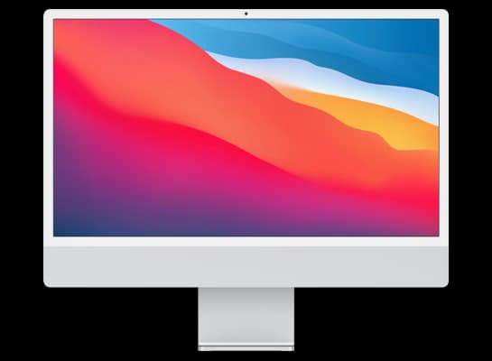 Apple iMac (24-inch, M1, 2021, Four Ports) M1 rendering for macOS firmware update