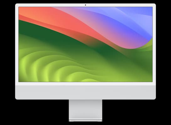 Apple iMac (24-inch, M3, 2023, Four Ports) M3 rendering for macOS firmware update